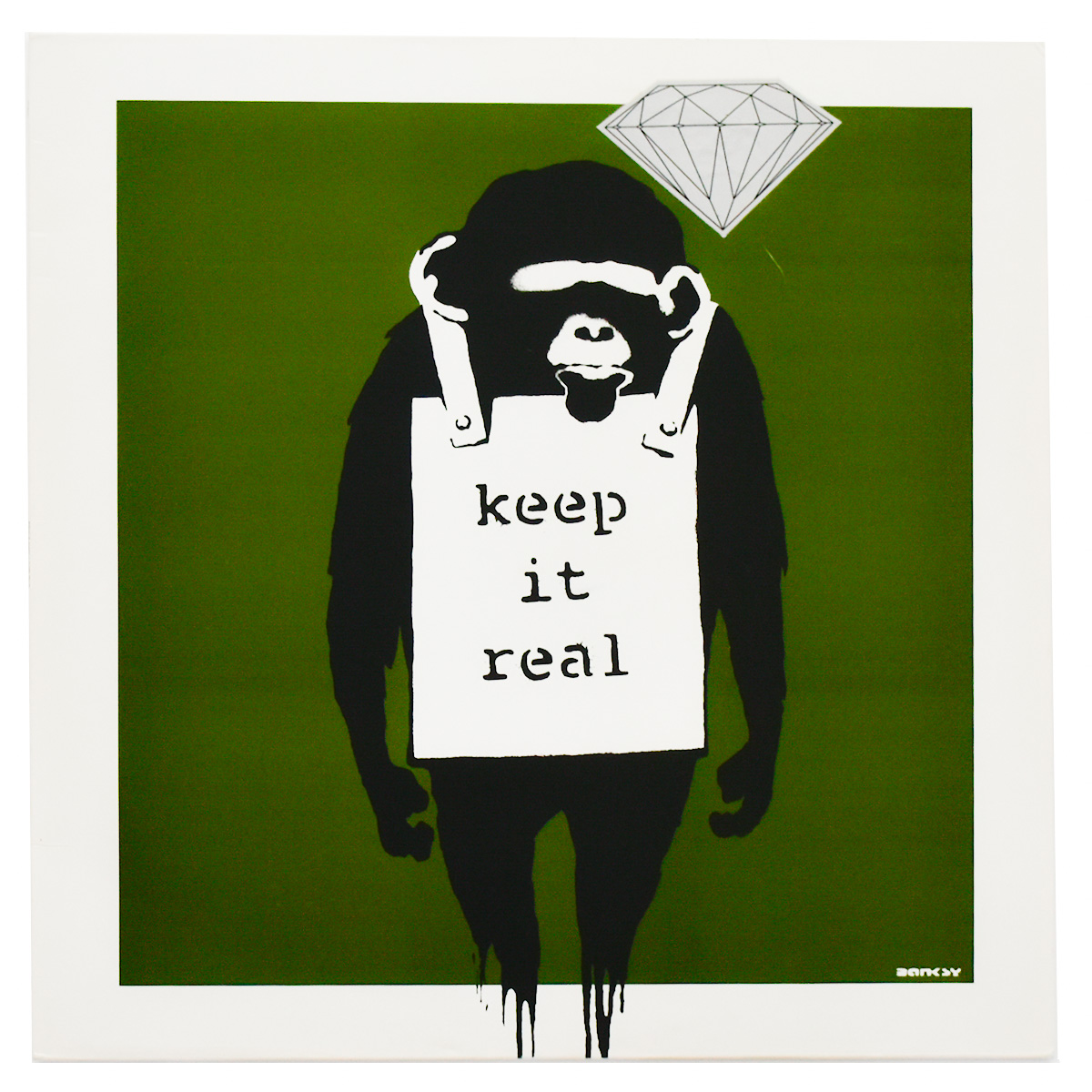 banksy dj dm keep it real laugh now vinyl album showing keep it real cover side