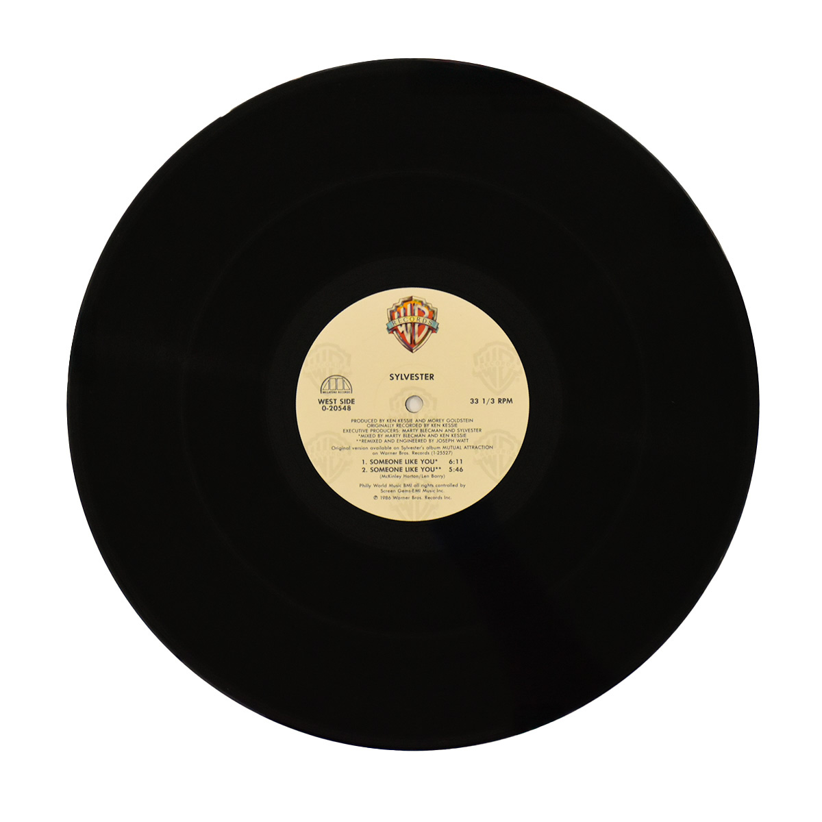 side b of keith haring sylvester someone like you promo record