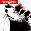banksy time out new york print showing middle of print with rat in star sunglasses