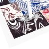 faile visions victoire print showing bottom left side of print with artist signature
