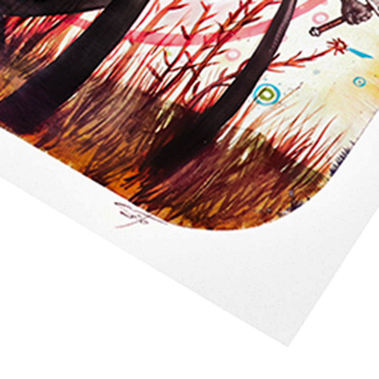 bottom right of jeff soto tres flores artist proof print showing soto signature