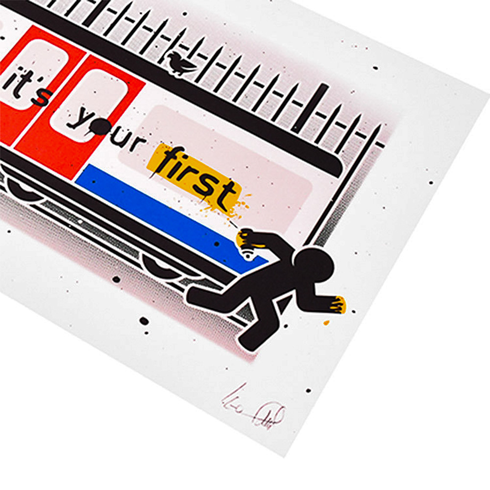 bottom right of pahnl every day print showing pahnl signature
