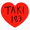 taki 183 i love ny hand finished print showing love heart in print with taki hand tagged