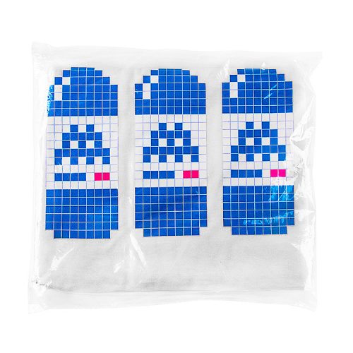 street artist invader bne t-shirt showing three water bottles