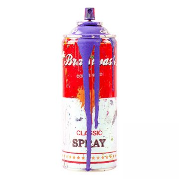 mr.brainwash spray can in purple