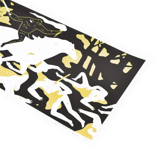 cleon peterson victory gold print showing right side of print