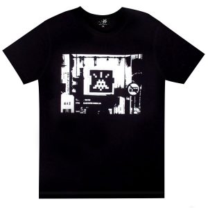 INVADER HK_59 T-shirt (Black Extra Large)