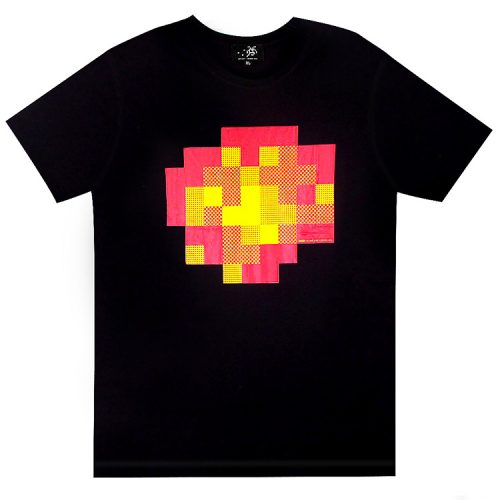 street artist invader wipe out black t-shirt