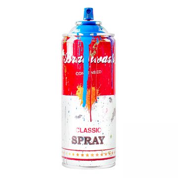 Mr.Brainwash Spray can in cyan