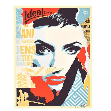 obey shepard fairey ideal power screenprint