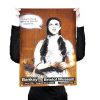person holding banksy dorothy poster from banksy vs bristol museum show for scale