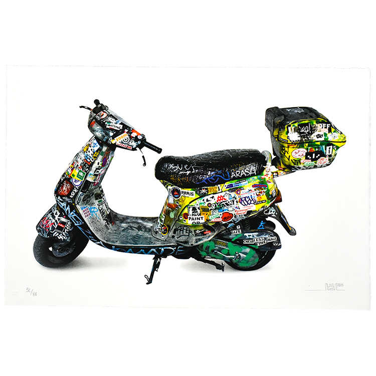 Invader Scooter Print