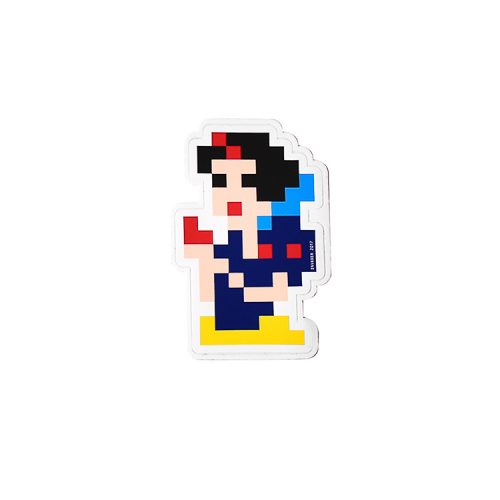 invader snow white sticker