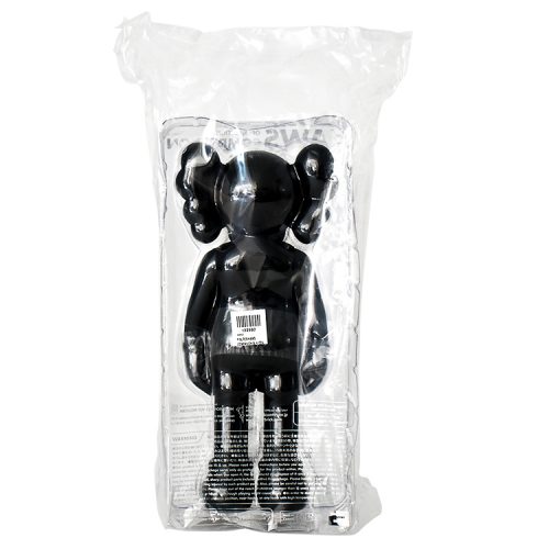 kaws companion black in sealed package from behind