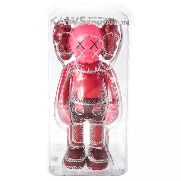 kaws companion blush in sealed package from front