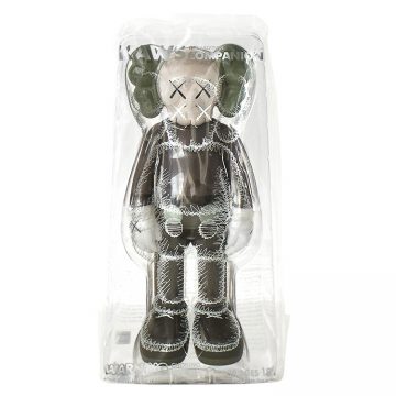 kaws companion brown in sealed package from front