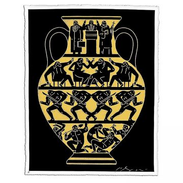 cleon peterson trump black and gold screenprint