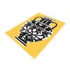 cleon peterson print trump in gold and white showing right side of print