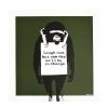 banksy keep it real laugh now vinyl album showing laugh now but one day we will be in charge cover side