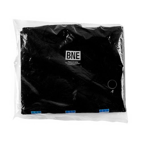 street artist invader bne t shirt black showing top of shirt with bne tag