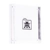 invader file folder sticker in clear frame