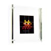 invader flash invaders sticker in clear acrylic frame