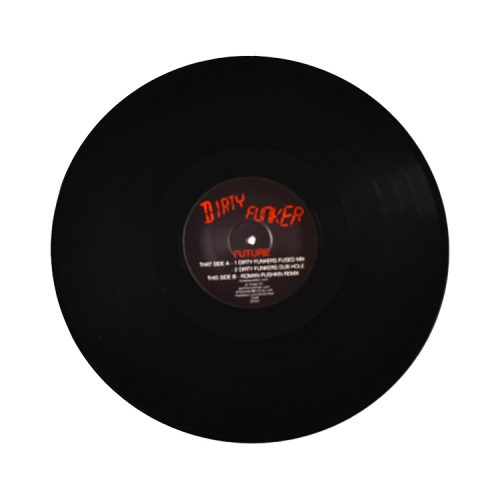 banksy dirty funker radar rat orange vinyl record showing side a