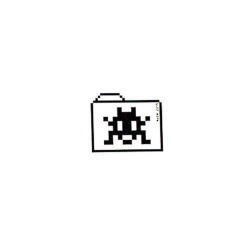 invader file folder sticker