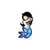 invader mermaid sticker