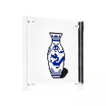 invader vase sticker inclear scrylic block frame