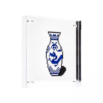 invader vase sticker inclear scrylic block frame