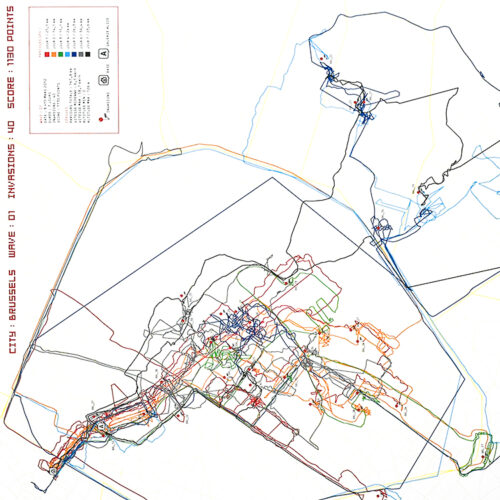 invader brussels map middle