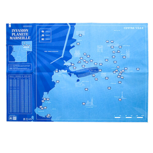 invader marseille map showing opened front with invader locations