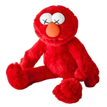 kaws elmo sitting