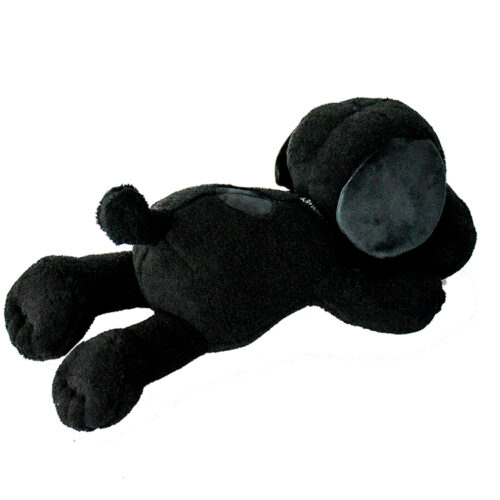 kaws black snoopy showing from side