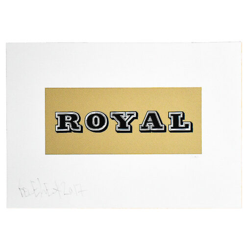 ben eine royal print