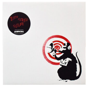 banksy dirty funker radar rat white cover