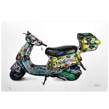 invader scooter print