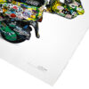 invader scooter print showing close up of invader signature on bottom right
