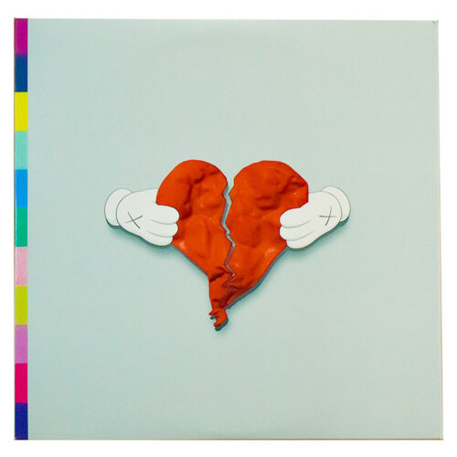 kaws kanye west 808's and heartbreak vinyl record front cover