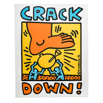 keith haring crack down poster