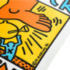 keith haring crack down poster showing keith haring printed signature