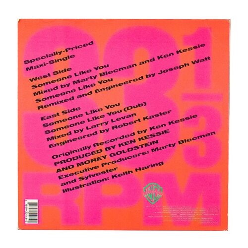 keith haring sylvester someone like you promo back cover