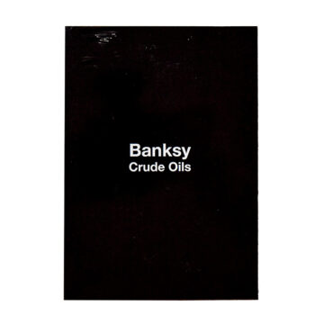 banksy crude oils postcard set in sealed package