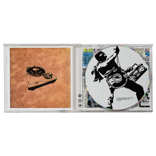 banksy one cut grand theft audio cd open cover with banksy art