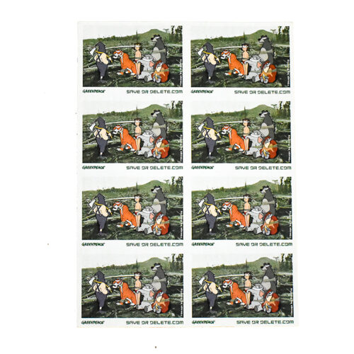 banksy save or delete sticker sheet