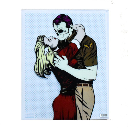dface the monograph signed book showing back cover with couple