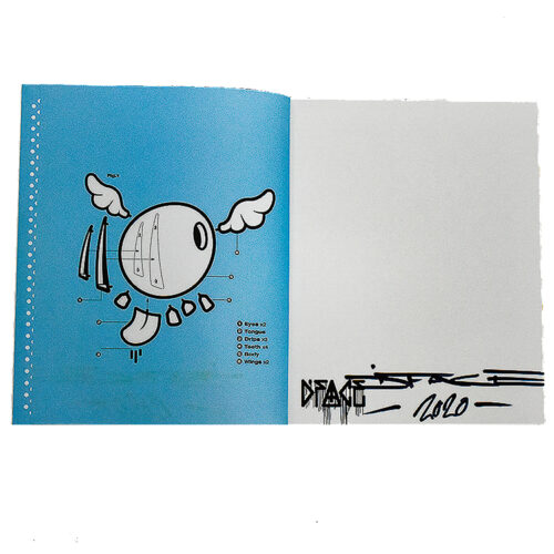 dface the monograph signed showing inside cover with dface signature
