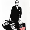 close up of blek le rat the man who walks through walls print