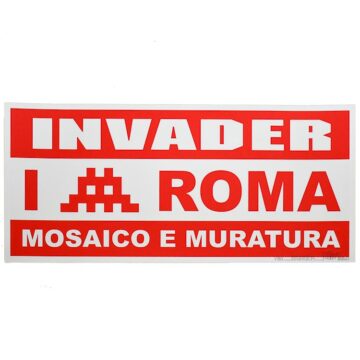 invader mosaico e muratura print showing front